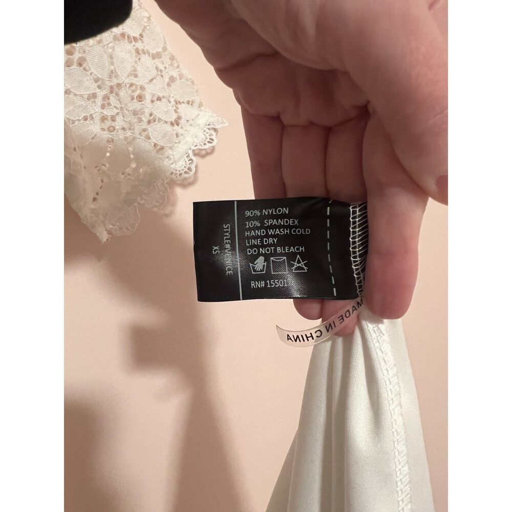 NWT Baltic Born Venice White Lace V Neck Romantic Maxi Dress Size XS - Picture 11 of 11